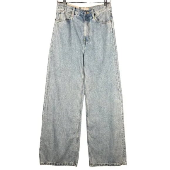 NWT Everlane Baggy Jeans Lightwash 25R Organic Cotton - Picture 1 of 6